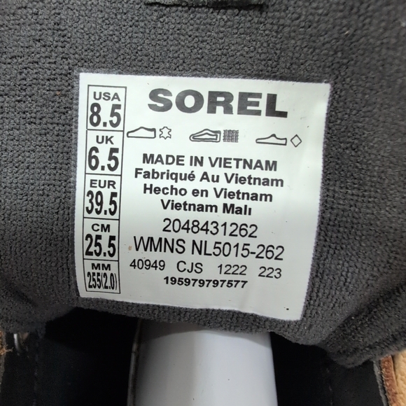 SOREL Caribou X Chelsea Waterproof Leather Lace-Up Boot Women's US 8.5 Canoe - Picture 11 of 14
